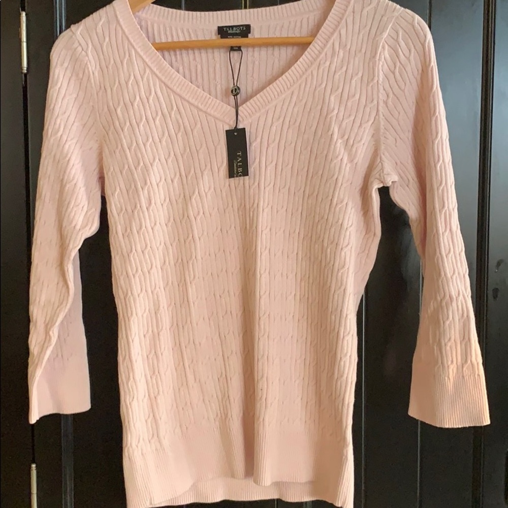 Women’s Prima Cotton sweater. Light Pink